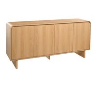 Beliani 4 Door Sideboard Deloraine Light Brown