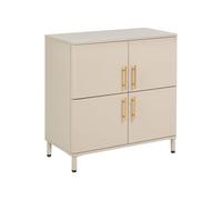 4 Door Sideboard OMBURA Metal Beige