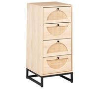 4 Drawer Chest BOTWOOD Engineered Wood Light Brown