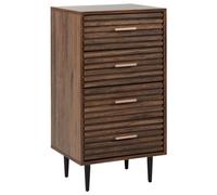 4 Drawer Chest Dark Wood KEITH