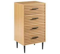 Beliani 4 Drawer Chest Keith Light Brown
