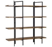 Beliani 4 Tier Shelving Unit COMPTON 165 cm Dark Brown, Brown
