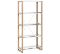 Beliani 4 Tier Shelving Unit JENKS 152 cm White, White