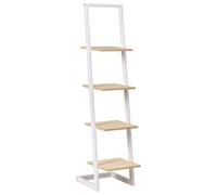 Beliani 4 Tier Shelving Unit Joplin 143 Cm White