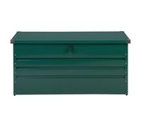 Beliani 400L Outdoor Storage Box Green Galvanised Steel - Weatherproof, Lockable Industrial Design