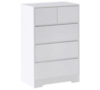 Beliani 5 Drawer Chest Alberta White
