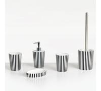 5-Piece Bathroom Accessories Set LIRCAY Black/ White