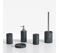 Beliani 5-Piece Bathroom Accessories Set Sepahua Black