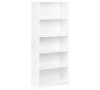 5 Tier Bookcase ZEHNA 197 cm White