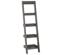 Beliani 5 Tier Shelving Unit Mobile Duo 166 Cm Grey