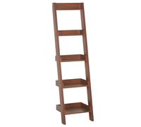 Beliani 5 Tier Shelving Unit Mobile Duo 169 Cm Dark Brown