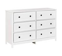 Beliani 6 Drawer Chest Hazelvale White