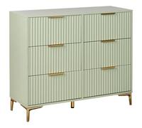 Beliani 6 Drawer Chest Walcott Light Green