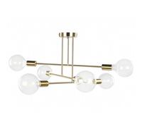 Beliani Ceiling Lamp Kidane Metal Brass, Brown