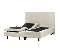 Adjustable Bed Fabric CASTELLAN 180 x 200 cm (EU Super King) Beige