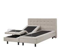 Adjustable Bed Fabric DUKE 160 x 200 cm (EU King Size) Beige