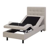 Adjustable Bed Fabric DUKE 80 x 200 cm (EU Small Single) Beige