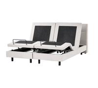 Adjustable Bed Fabric VICEROY 180 x 200 cm (EU Super King) Light Beige