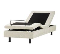 Adjustable Bed without Headboard Fabric CASTELLAN 90 x 200 cm (EU Single) Beige