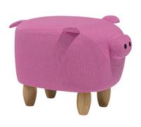 Animal Stool PIGGY Pig Fabric Pink