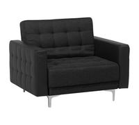 Beliani Armchair Aberdeen Fabric Graphite Grey