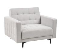 Beliani Armchair Aberdeen Fabric Light Grey