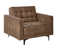 Beliani Armchair Aberdeen Faux Leather Brown