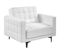 Beliani Armchair Aberdeen Faux Leather White