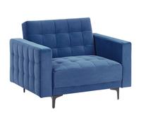 Beliani Armchair Aberdeen Velvet Blue