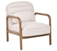 Beliani Armchair Agger Fabric Light Beige
