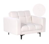 Beliani Armchair Alnes Boucle White