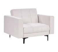 Beliani Armchair Alnes Fabric Off-White