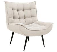 Beliani Armchair Alvesta Fabric Light Beige