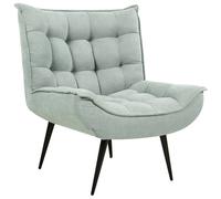 Beliani Armchair Alvesta Fabric Mint Green