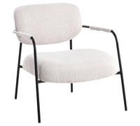 Beliani Armchair Ausvika Fabric Light Beige