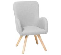 Beliani Armchair Bjarn Fabric Light Grey