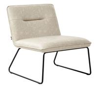 Beliani Armchair Cotulla Faux Leather Light Beige