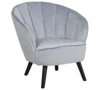 Armchair DALA Velvet Light Grey