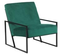 Beliani Armchair Delary Velvet Emerald Green