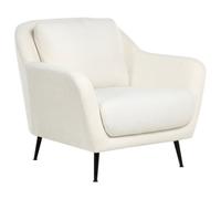 Beliani Armchair Eiby Chenille White