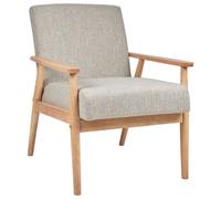 Beliani Armchair Grey with Light Wood ESRUM, Grey