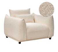 Beliani Armchair Jamsa Boucle Off-White