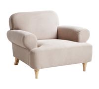 Beliani Armchair Kiberg Fabric Taupe