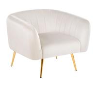 Armchair LACONIA Velvet Off-White