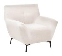 Beliani Armchair Lakene Fabric Off-White