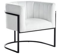 Armchair LARVIK II Velvet White