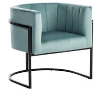 Beliani Armchair Larvik Velvet Mint Green