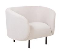 Beliani Armchair Loen Fabric Light Beige