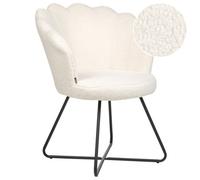 Beliani Armchair Lovelock Boucle White