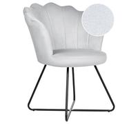 Beliani Armchair Lovelock Velvet Grey